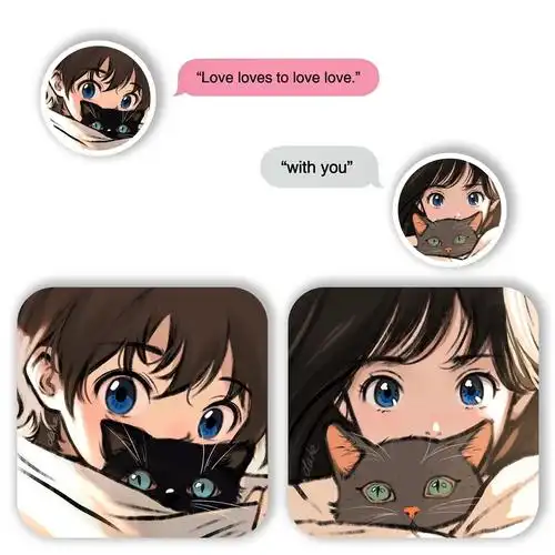 情侣头像 #恋爱日常 #一起换头像  - 抖音