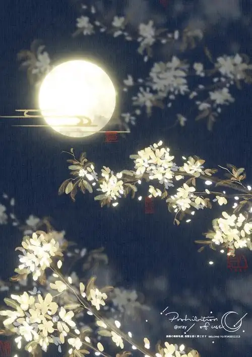 之前速涂活动画的一张壁纸中秋月夜