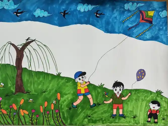 "我们眼里的春天"二七区工人南路小学四年级主题作品展