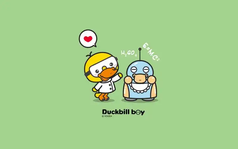 鸭嘴兽男孩开学季系列桌面壁纸