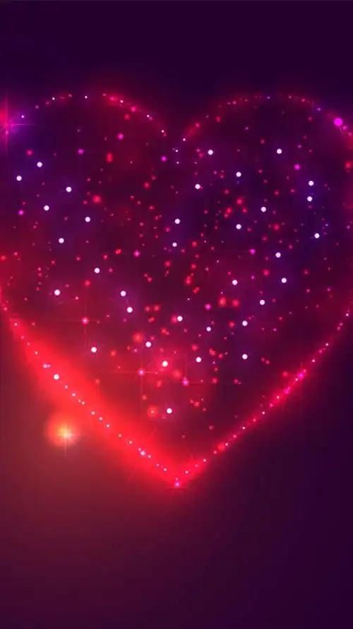 浪漫红色心形h5背景素材