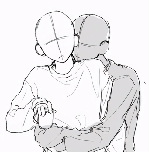 板绘素材情侣专场动态姿势绘画每天一个本子技能