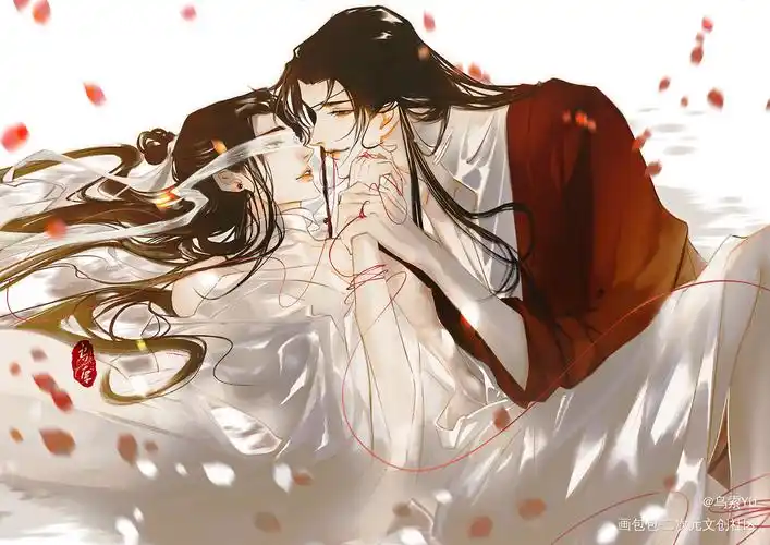 去年给城主的生贺图_天官赐福花怜同人墨香铜臭绘画作品