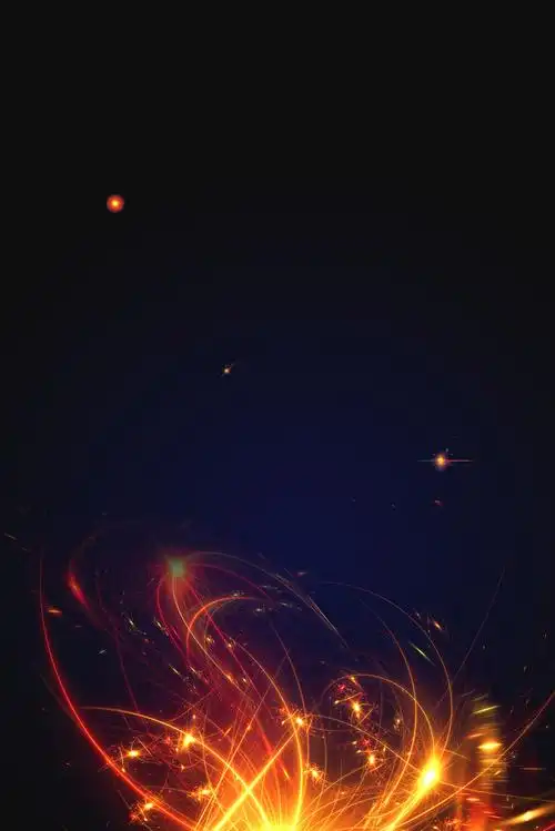 动感光线商务科技背景