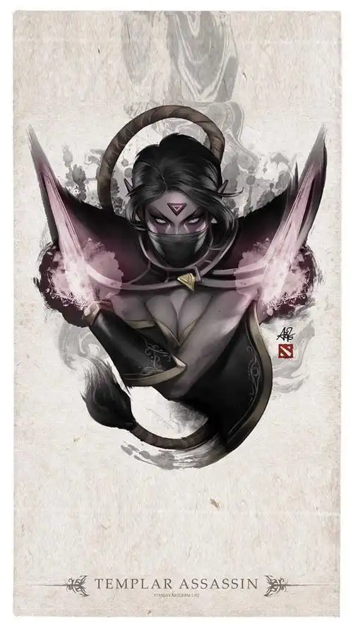 dota2游戏人物手绘