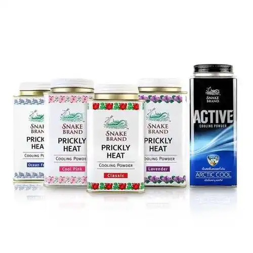 泰国圣露斯蛇粉爽身粉痱子粉婴儿儿童热痱粉止汗爽身5味可选140g