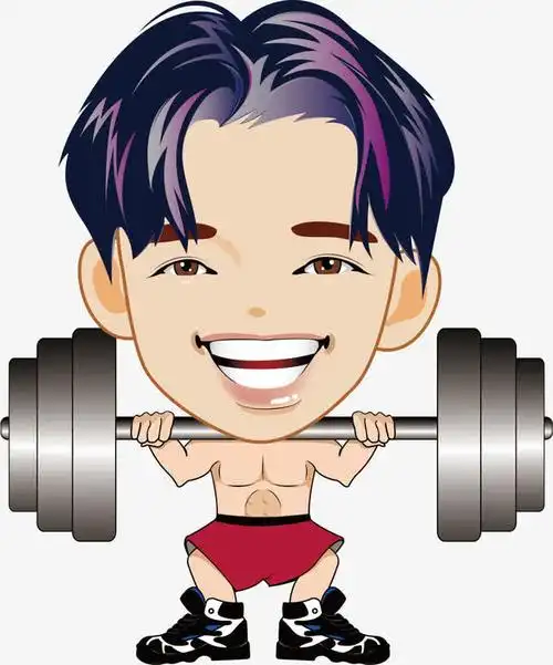 授权对象暂无授权使用范围仅供学习交流使用aipng卡通线描举重运动员