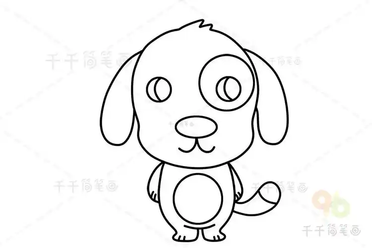 十二生肖狗简笔画