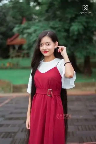 缅甸长发女nyan min jun及腿长发美照66张(3)