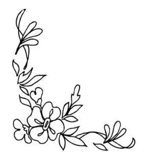 黑板报花边中国风简笔画