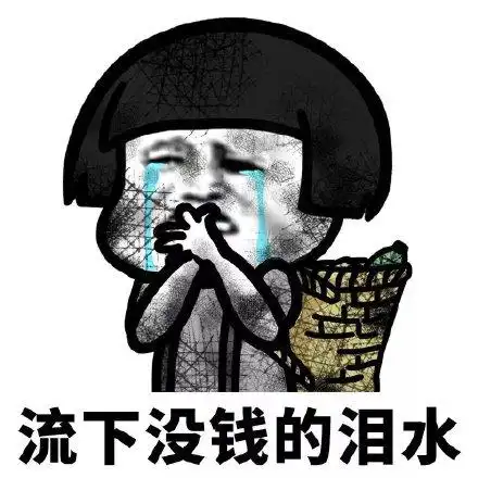 流下了没钱的泪水 - 斗图表情包 - 爱逗图