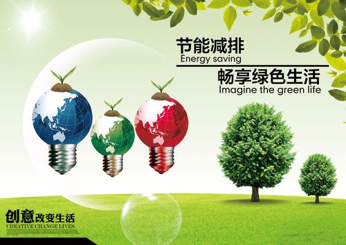 580海报印制海报展板素材899节能减排环保绿色标语公益宣传画