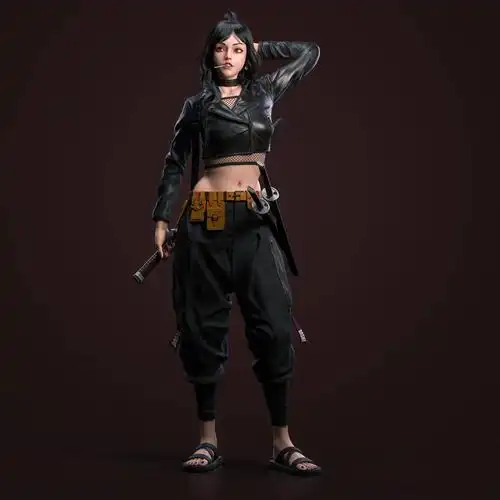 很棒的一组3d人物建模作品欣赏造型漂亮制作细节精美