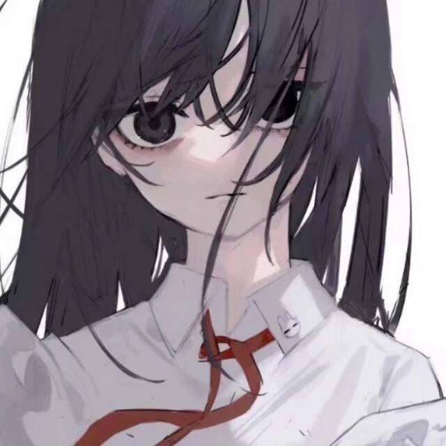 黑色丧系女生头像大全孤独黑暗系女生头像伤感头像女生