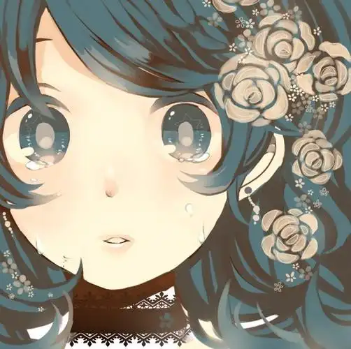 二次元控,动漫,插画,唯美,哭,动漫人物,动漫场景,眼泪此刻就讓這份